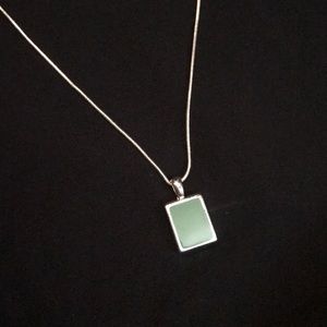 Light teal/aquamarine necklace